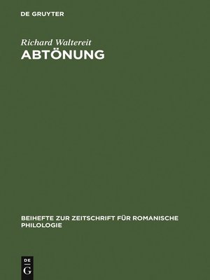 cover image of Abtönung